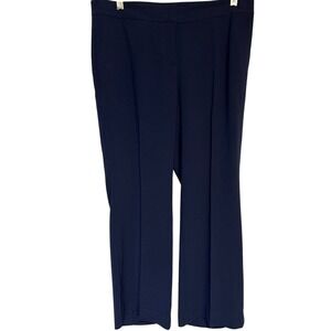 Lafayette 148 Navy Blue Manhattan Straight Leg Trousers Size 6 Womens Business C